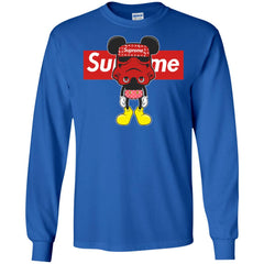 Supreme Robot Mickey Hot T-shirt Men Long Sleeve Shirt Men Long Sleeve Shirt - parenttees