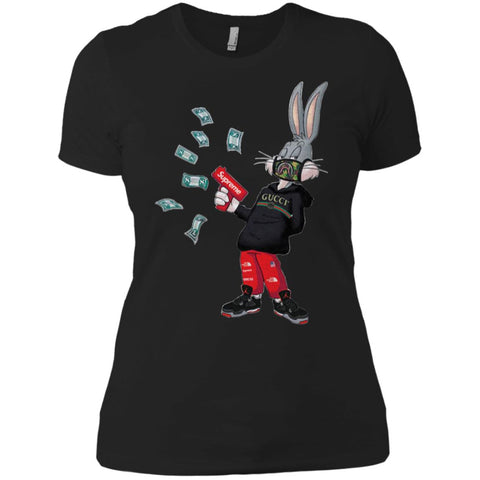 Rabbit Gucci T-shirt Women Cotton T-Shirt Black / X-Small Women Cotton T-Shirt - parenttees