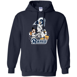 Nfl – Los Angeles Rams Donald Duck Goofy Mickey Mouse Super Bowl 2019 Football Pullover Hoodie Sweatshirt