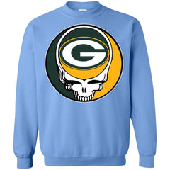 Green Bay Packer Grateful Dead Steal Your Face Football Nfl Shirts Crewneck Pullover Sweatshirt Crewneck Pullover Sweatshirt - parenttees