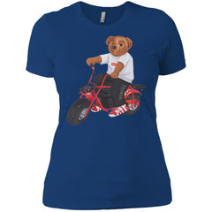 Supreme Bear Moto T-shirt Women Cotton T-Shirt Women Cotton T-Shirt - parenttees