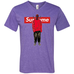 Supreme Deadpool Hiphop T-shirt Men V-Neck T-Shirt Men V-Neck T-Shirt - parenttees