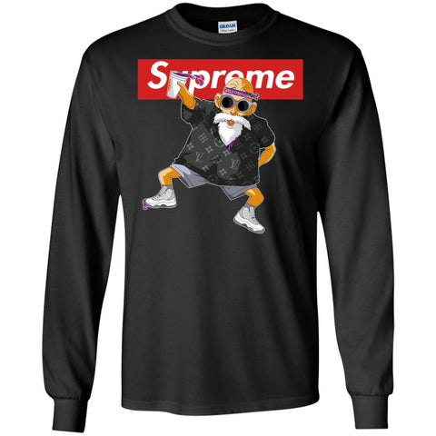 Supreme Kame Sennin Turtle Men Long Sleeve Shirt Black / S Men Long Sleeve Shirt - parenttees