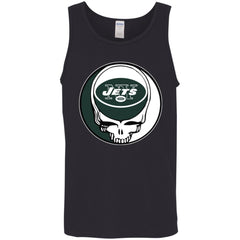 New York Jets Grateful Dead Steal Your Face Football Nfl Shirts Men Cotton Tank Men Cotton Tank - parenttees
