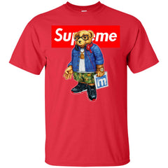 Supreme Bear Style Music T-shirt Men Cotton T-Shirt Men Cotton T-Shirt - parenttees