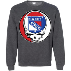 New York Rangers Grateful Dead Steal Your Face Hockey Nhl Shirts Crewneck Pullover Sweatshirt Crewneck Pullover Sweatshirt - parenttees