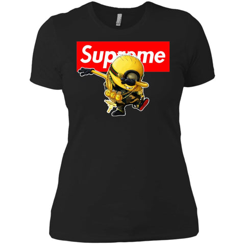 Supreme Minion T-shirt Trending Women Cotton T-Shirt Black / X-Small Women Cotton T-Shirt - parenttees