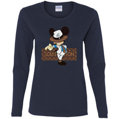 Louis Vuitton Mickey Dance Tshirt Women Long Sleeve Shirt Women Long Sleeve Shirt - parenttees