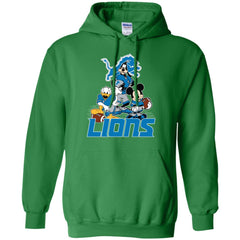 Mickey Mouse Detroit Lions American Football Nfl Sports Shirt Pullover Hoodie Sweatshirt Pullover Hoodie Sweatshirt - parenttees