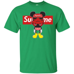 Supreme Robot Mickey Hot T-shirt Men Cotton T-Shirt Men Cotton T-Shirt - parenttees