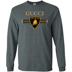 Gucci Lamborghini T-shirt Men Long Sleeve Shirt Men Long Sleeve Shirt - parenttees