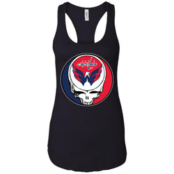 Washington Capitals Grateful Dead Steal Your Face Hockey Nhl Shirts Women Tank Top