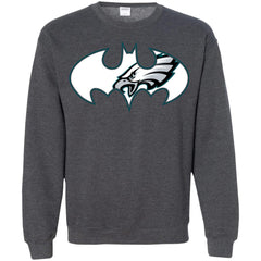 We Are The Philadelphia Eagles Batman Nfl Mashup Crewneck Pullover Sweatshirt Crewneck Pullover Sweatshirt - parenttees