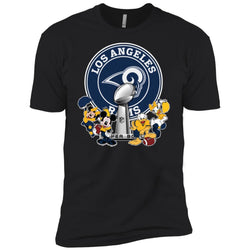 Los Angeles Rams Super Bowl 2019 Mickey Minnie Mouse Donald Daisy Duck Football Nfl Men Short Sleeve T-Shirt