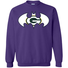 We Are The Green Bay Packers Batman Nfl Mashup Crewneck Pullover Sweatshirt Crewneck Pullover Sweatshirt - parenttees