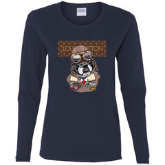 Louis Vuitton T-shirt Style Dogs T-shirt Women Long Sleeve Shirt Women Long Sleeve Shirt - parenttees