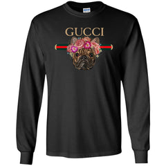 Gucci New Style Bull Dogs T-shirt Men Long Sleeve Shirt Men Long Sleeve Shirt - parenttees