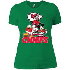 Mickey Mouse Kansas City Chiefs American Football Nfl Sports Shirt Women Cotton T-Shirt Women Cotton T-Shirt - parenttees