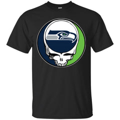 Seattle Seahawks Grateful Dead Steal Your Face Football Nfl Shirts Men Cotton T-Shirt Men Cotton T-Shirt - parenttees