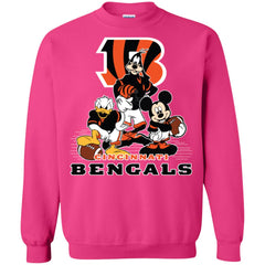 Mickey Mouse Cincinnati Bengals American Football Nfl Sports Shirt Crewneck Pullover Sweatshirt Crewneck Pullover Sweatshirt - parenttees