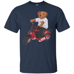 Supreme Bear Moto T-shirt Men Cotton T-Shirt Men Cotton T-Shirt - parenttees