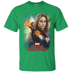 Marvel Captain Marvel Powers Portrait Men Cotton T-Shirt Men Cotton T-Shirt - parenttees