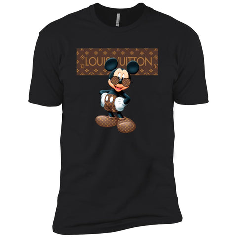 Best Louis Vuitton Mickey Mouse Shirt Men Short Sleeve T-Shirt Black / X-Small Men Short Sleeve T-Shirt - parenttees