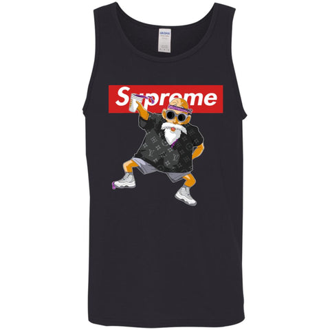 Supreme Kame Sennin Turtle Men Cotton Tank Black / X-Small Men Cotton Tank - parenttees