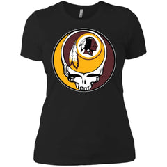 Washington Redskins Grateful Dead Steal Your Face Football Nfl Shirts Women Cotton T-Shirt Women Cotton T-Shirt - parenttees