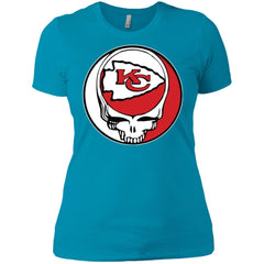 Kansas City Chiefs Grateful Dead Steal Your Face Football Nfl Shirts Women Cotton T-Shirt Women Cotton T-Shirt - parenttees
