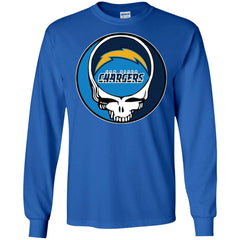 Los Angeles Chargers Grateful Dead Steal Your Face Football Nfl Shirts Men Long Sleeve Shirt Men Long Sleeve Shirt - parenttees