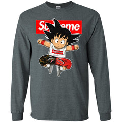 Supreme Dragon Ball Goku T-shirt Men Long Sleeve Shirt Men Long Sleeve Shirt - parenttees