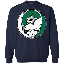 Dallas Stars Grateful Dead Steal Your Face Hockey Nhl Shirts Crewneck Pullover Sweatshirt