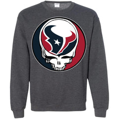 Houston Texans Grateful Dead Steal Your Face Football Nfl Shirts Crewneck Pullover Sweatshirt Crewneck Pullover Sweatshirt - parenttees