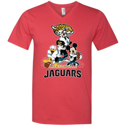 Mickey Mouse Jacksonville Jaguar American Football Nfl Sports Shirt Men V-Neck T-Shirt