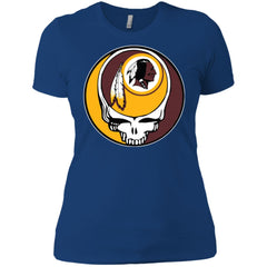 Washington Redskins Grateful Dead Steal Your Face Football Nfl Shirts Women Cotton T-Shirt Women Cotton T-Shirt - parenttees