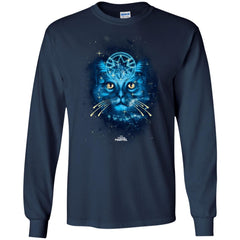 Captain Marvel Goose Blue Galaxy Portrait Men Long Sleeve Shirt Men Long Sleeve Shirt - parenttees