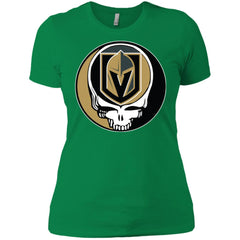 Vegas Golden Knights Grateful Dead Steal Your Face Hockey Nhl Shirts Women Cotton T-Shirt Women Cotton T-Shirt - parenttees