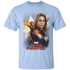 Marvel Captain Marvel Powers Portrait Men Cotton T-Shirt Men Cotton T-Shirt - parenttees