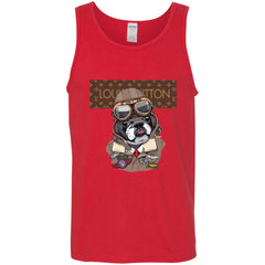 Louis Vuitton T-shirt Style Dogs T-shirt Men Cotton Tank Men Cotton Tank - parenttees