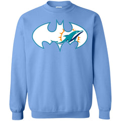 We Are The Miami Dolphins Batman Nfl Mashup Crewneck Pullover Sweatshirt Crewneck Pullover Sweatshirt - parenttees