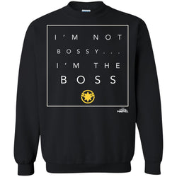 Captain Marvel Not Bossy I'm The Boss Crewneck Pullover Sweatshirt