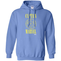 Captain Marvel Yellow Paint Drip Logo Pullover Hoodie Sweatshirt Pullover Hoodie Sweatshirt - parenttees