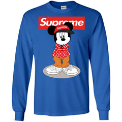 Supreme Mickey Mouse T-shirt Men Long Sleeve Shirt Men Long Sleeve Shirt - parenttees