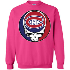 Montreal Canadiens Grateful Dead Steal Your Face Hockey Nhl Shirts Crewneck Pullover Sweatshirt Crewneck Pullover Sweatshirt - parenttees