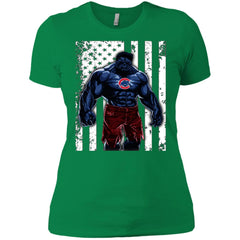 Giants Hulk Chicago Cubs T-shirt Flag Women Cotton T-Shirt Women Cotton T-Shirt - parenttees