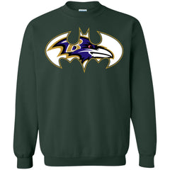 We Are The Baltimore Ravens Batman Nfl Mashup Crewneck Pullover Sweatshirt Crewneck Pullover Sweatshirt - parenttees