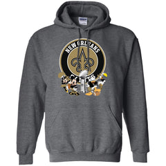 Nfl – New Orleans Saints Super Bowl 2019 Mickey Mouse Minnie Mouse Donald Duck Daisy Duck Football Pullover Hoodie Sweatshirt Pullover Hoodie Sweatshirt - parenttees