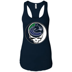 Vancouver Canucks Grateful Dead Steal Your Face Hockey Nhl Shirts Women Tank Top Women Tank Top - parenttees