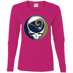 Los Angeles Rams Grateful Dead Steal Your Face Football Nfl Shirts Women Long Sleeve Shirt Women Long Sleeve Shirt - parenttees